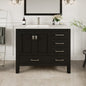 Eviva London Bath Vanity with Carrara Quartz Top and Undermount Porcelain Sink (20"-60")