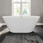 Eviva Aries 59" Glossy White Acrylic Freestanding Bathtub
