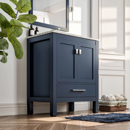 Eviva Aberdeen Bath Vanity with Counter Top and Undermount Porcelain Sink (24"-96")