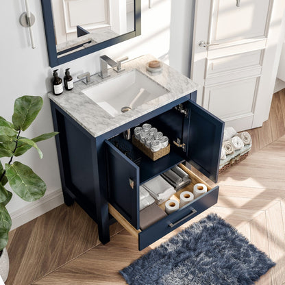 Eviva Aberdeen Bath Vanity with Counter Top and Undermount Porcelain Sink (24"-96")