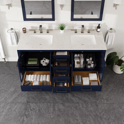 Eviva Aberdeen Bath Vanity with Counter Top and Undermount Porcelain Sink (24"-96")