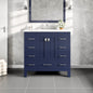 Eviva Hampton Bath Vanity with Carrara Quartz Top and Undermount Porcelain Sink