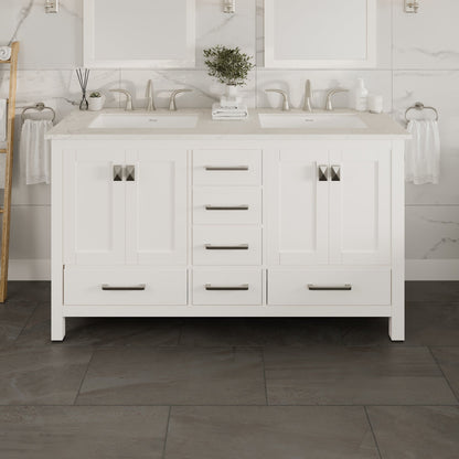 Eviva Aberdeen Bath Vanity with Counter Top and Undermount Porcelain Sink (24"-96")