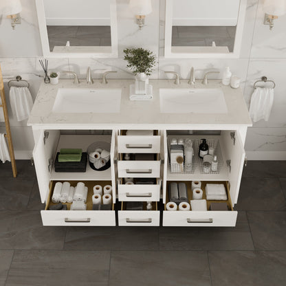 Eviva Aberdeen Bath Vanity with Counter Top and Undermount Porcelain Sink (24"-96")