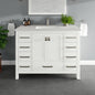 Eviva London Bath Vanity with Carrara Quartz Top and Undermount Porcelain Sink (20"-60")
