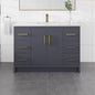 Eviva Curio Bath Vanity with Carrara Quartz Top and Undermount Porcelain Sink (24"-60")
