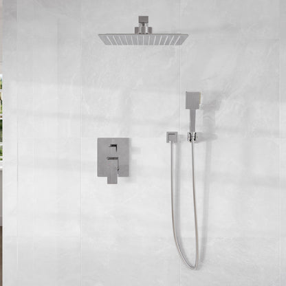 Eviva Edge Shower System with Slide Bar Hand-Shower and Thermostatic Valve