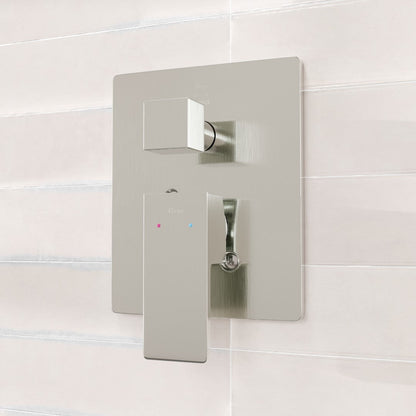Eviva Edge Shower System with Slide Bar Hand-Shower and Thermostatic Valve