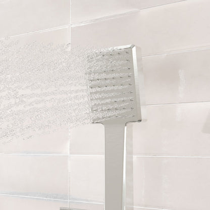 Eviva Edge Shower System with Slide Bar Hand-Shower and Thermostatic Valve