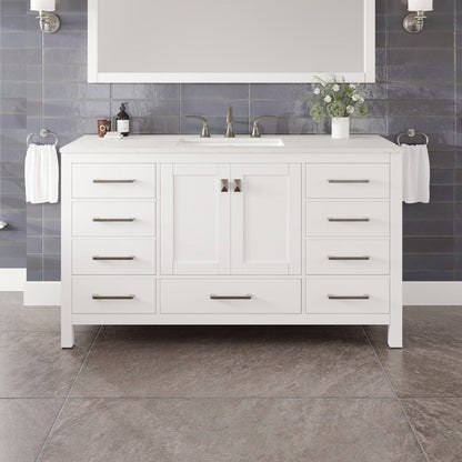 Eviva Aberdeen Bath Vanity with Counter Top and Undermount Porcelain Sink (24"-96")