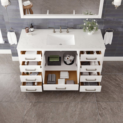 Eviva Aberdeen Bath Vanity with Counter Top and Undermount Porcelain Sink (24"-96")
