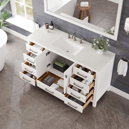 Eviva Aberdeen Bath Vanity with Counter Top and Undermount Porcelain Sink (24"-96")