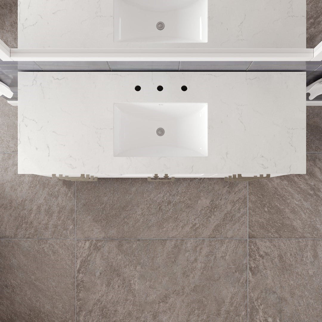 Eviva Aberdeen Bath Vanity with Counter Top and Undermount Porcelain Sink (24"-96")