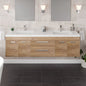 Eviva Lugano Bath Vanity with Acrylic Top and Integrated Sink (24"-84")