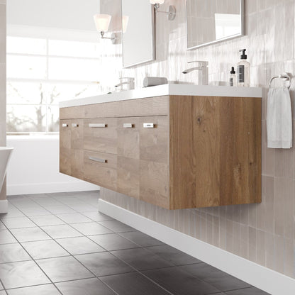 Eviva Lugano Bath Vanity with Acrylic Top and Integrated Sink (24"-84")