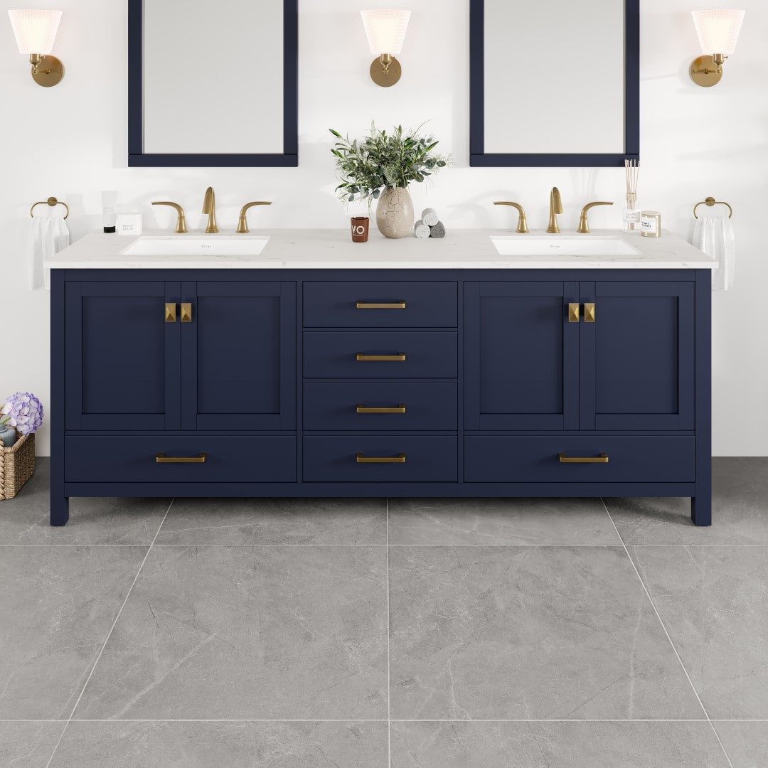Eviva Aberdeen Bath Vanity with Counter Top and Undermount Porcelain Sink (24"-96")
