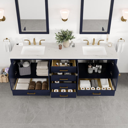 Eviva Aberdeen Bath Vanity with Counter Top and Undermount Porcelain Sink (24"-96")