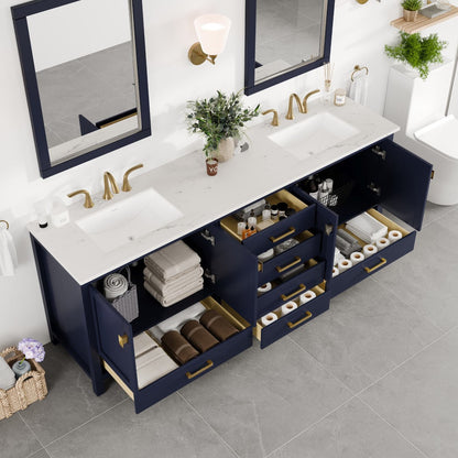 Eviva Aberdeen Bath Vanity with Counter Top and Undermount Porcelain Sink (24"-96")