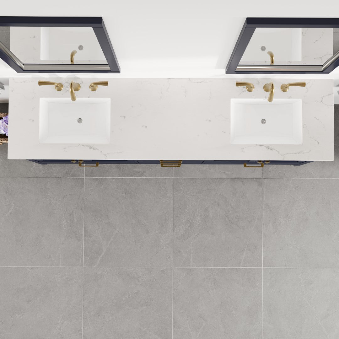 Eviva Aberdeen Bath Vanity with Counter Top and Undermount Porcelain Sink (24"-96")