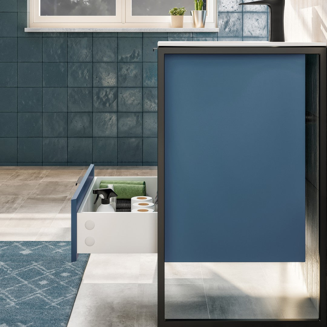 Eviva Onyx Wall Mount Bath Vanity with Solid Surface Top and Integrated Sink (26"-48")