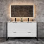 Eviva Onyx Wall Mount Bath Vanity with Solid Surface Top and Integrated Sink (26"-48")