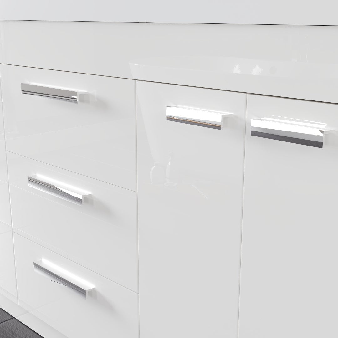 Eviva Lugano Bath Vanity with Acrylic Top and Integrated Sink (24"-84")