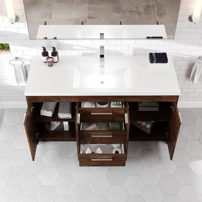 Eviva Lugano Bath Vanity with Acrylic Top and Integrated Sink (24"-84")