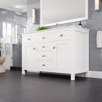 Eviva Artemis Bath Vanity with Engineered Stone Top & Undermount Porcelain Sink (42"-72")