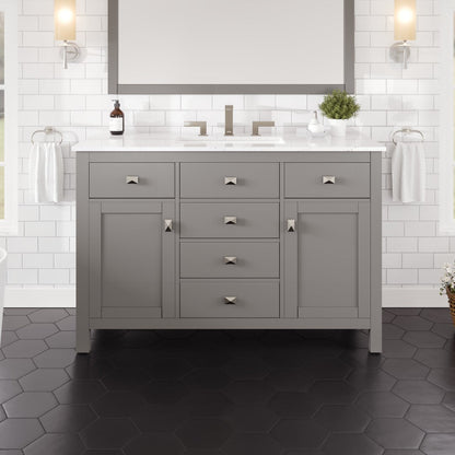 Eviva Artemis Bath Vanity with Engineered Stone Top & Undermount Porcelain Sink (42"-72")