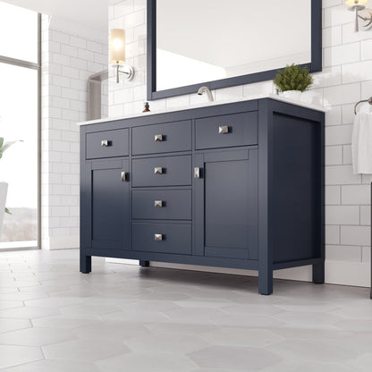 Eviva Artemis Bath Vanity with Engineered Stone Top & Undermount Porcelain Sink (42"-72")