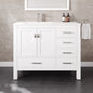 Eviva London Bath Vanity with Carrara Quartz Top and Undermount Porcelain Sink (20"-60")