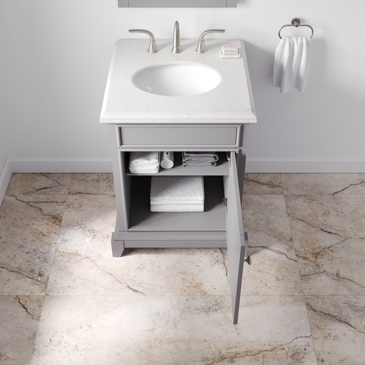 Eviva Elite Stamford Bath Vanity with Counter Top and Undermount Porcelain Sink (24"-72")