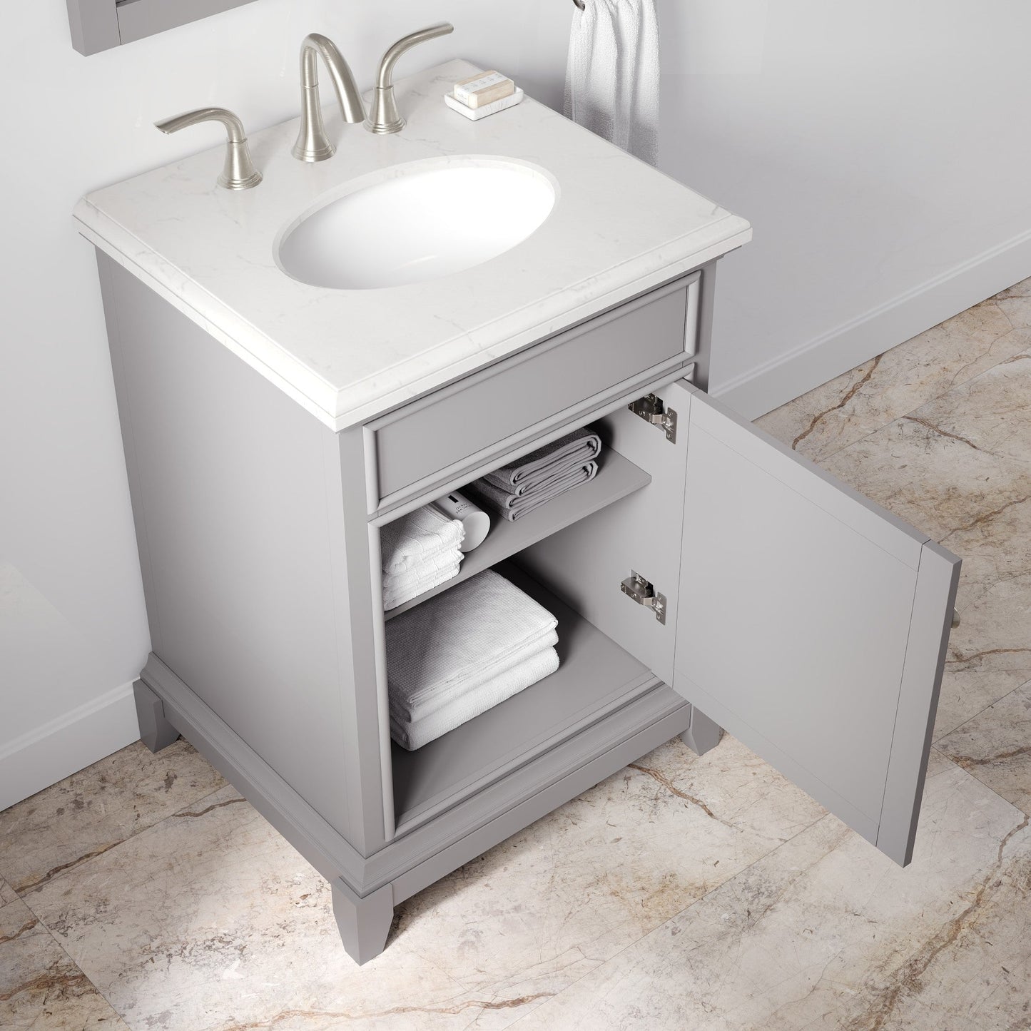 Eviva Elite Stamford Bath Vanity with Counter Top and Undermount Porcelain Sink (24"-72")