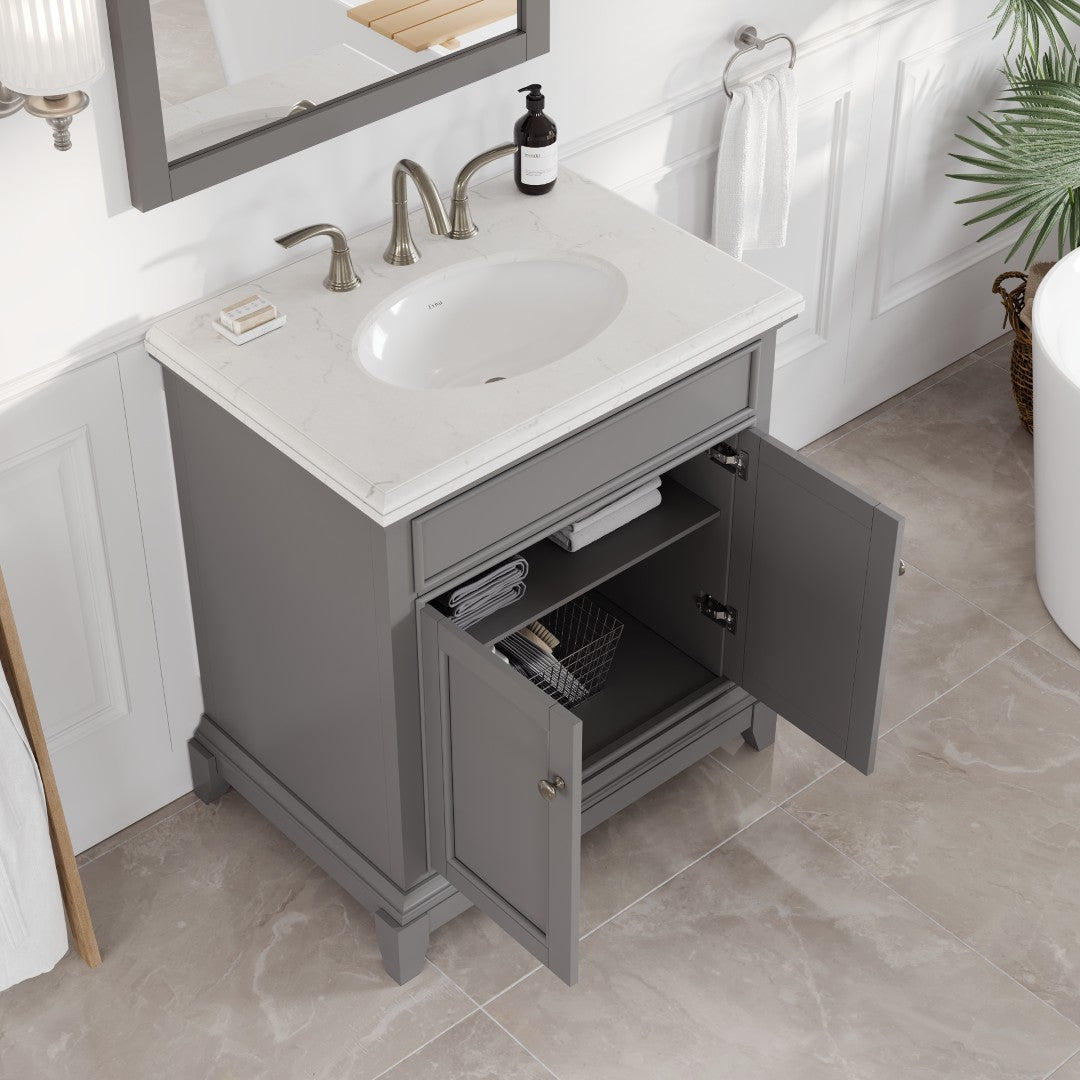 Eviva Elite Stamford Bath Vanity with Counter Top and Undermount Porcelain Sink (24"-72")