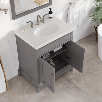 Eviva Elite Stamford Bath Vanity with Counter Top and Undermount Porcelain Sink (24"-72")