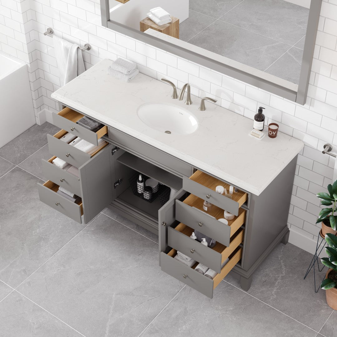 Eviva Elite Stamford Bath Vanity with Counter Top and Undermount Porcelain Sink (24"-72")
