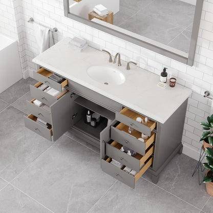 Eviva Elite Stamford Bath Vanity with Counter Top and Undermount Porcelain Sink (24"-72")