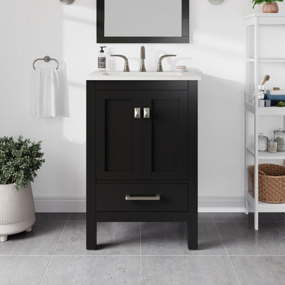 Eviva Aberdeen Bath Vanity with Counter Top and Undermount Porcelain Sink (24"-96")