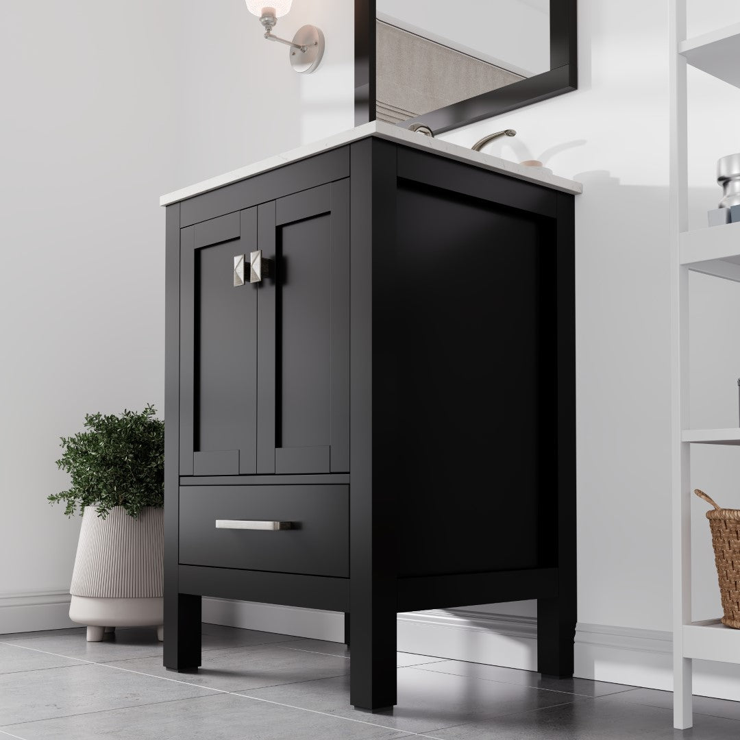 Eviva Aberdeen Bath Vanity with Counter Top and Undermount Porcelain Sink (24"-96")