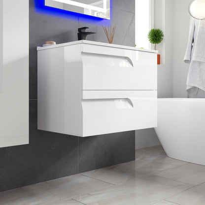 Eviva Joy Bath Vanity with Porcelain Top and Integrated Sink (24"-40")