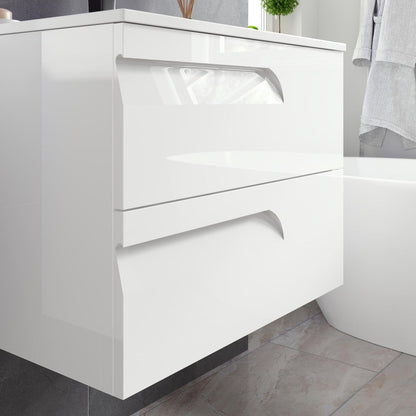 Eviva Joy Bath Vanity with Porcelain Top and Integrated Sink (24"-40")