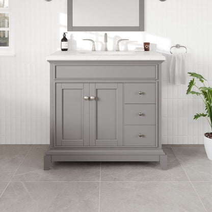 Eviva Elite Stamford Bath Vanity with Counter Top and Undermount Porcelain Sink (24"-72")