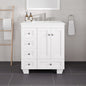 Eviva Acclaim Bath Vanity with Counter Top and Undermount Porcelain Sink (24"-30")