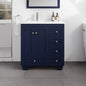Eviva Happy Bath Vanity with Carrara Quartz Top and Undermount Porcelain Sink (24"-30")