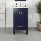 Eviva London Bath Vanity with Carrara Quartz Top and Undermount Porcelain Sink (20"-60")