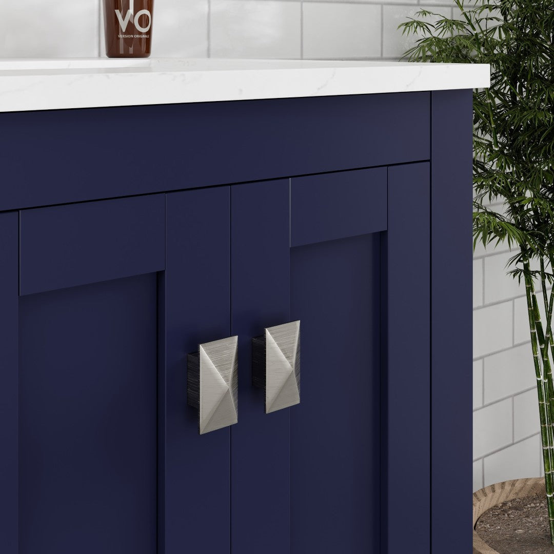 Eviva London Bath Vanity with Carrara Quartz Top and Undermount Porcelain Sink (20"-60")