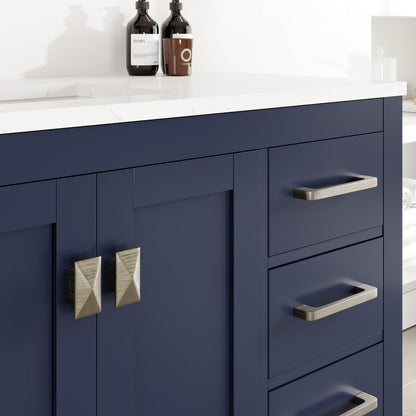 Eviva London Bath Vanity with Carrara Quartz Top and Undermount Porcelain Sink (20"-60")