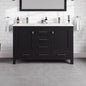 Eviva London Bath Vanity with Carrara Quartz Top and Undermount Porcelain Sink (20"-60")