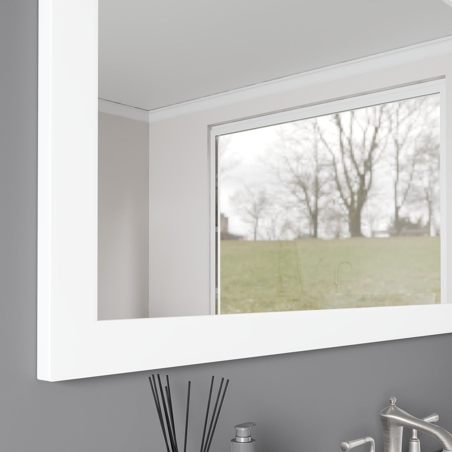 Eviva Sun Wooden Framed Mirror