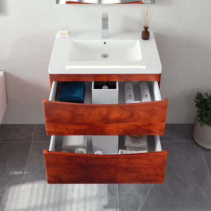 Eviva Smile Bath Vanity with Acrylic Top and Integrated Sink (24"-48")